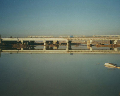 Construction of Kızılırmak Bridge in